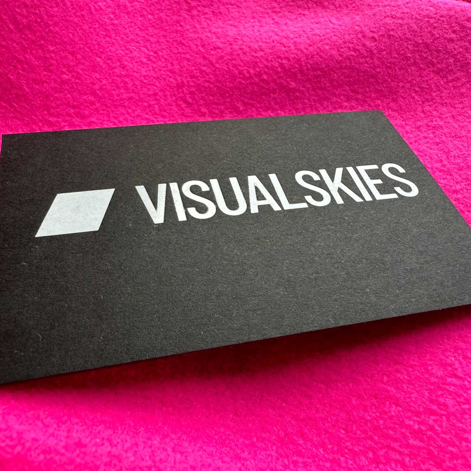 London Print Room | Visual Skies - Black Business Card