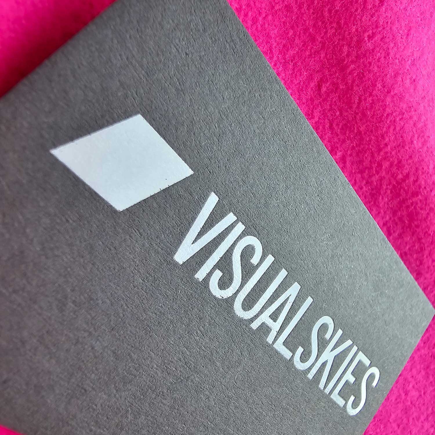 London Print Room | Visual Skies - Dark Grey Business Card